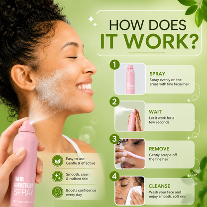 Hair Identifier Spray Reveal Invisible Facial Hair Instantly